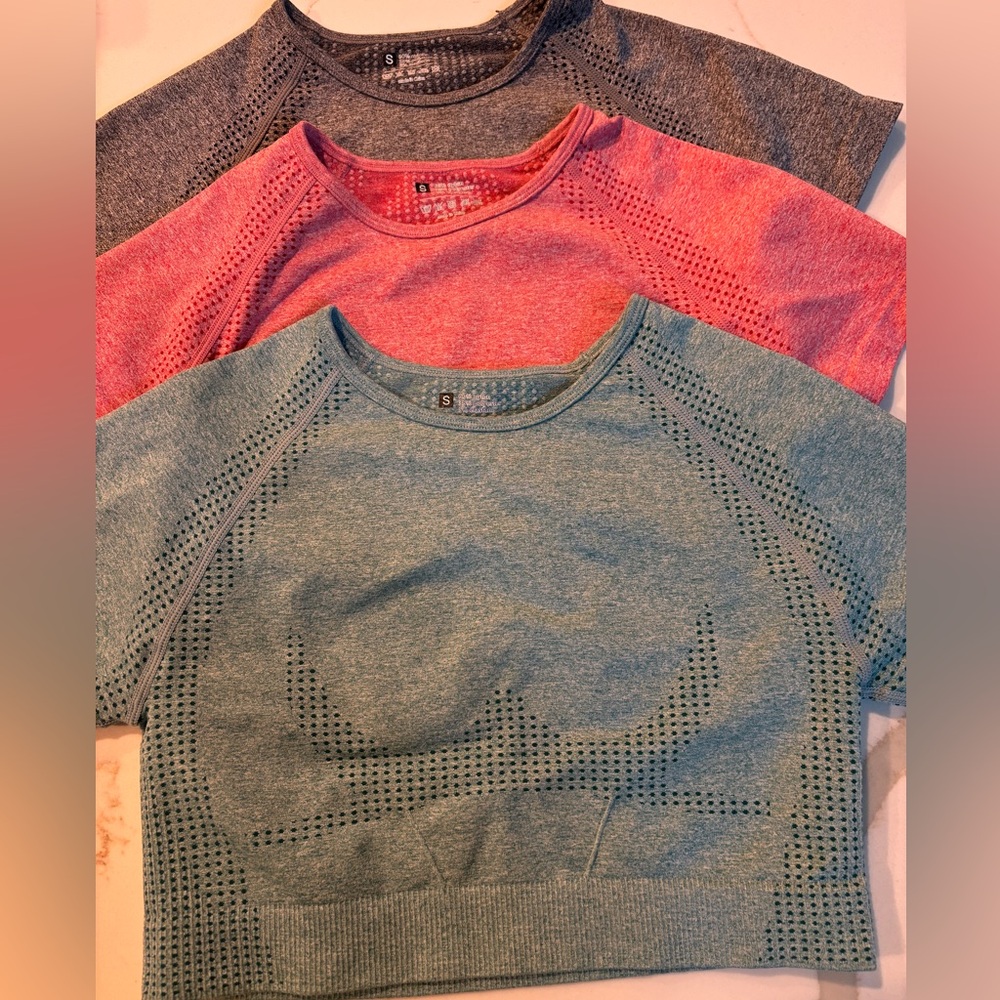 WORKOUT TOP SET OF 3 - Picture 1 of 7
